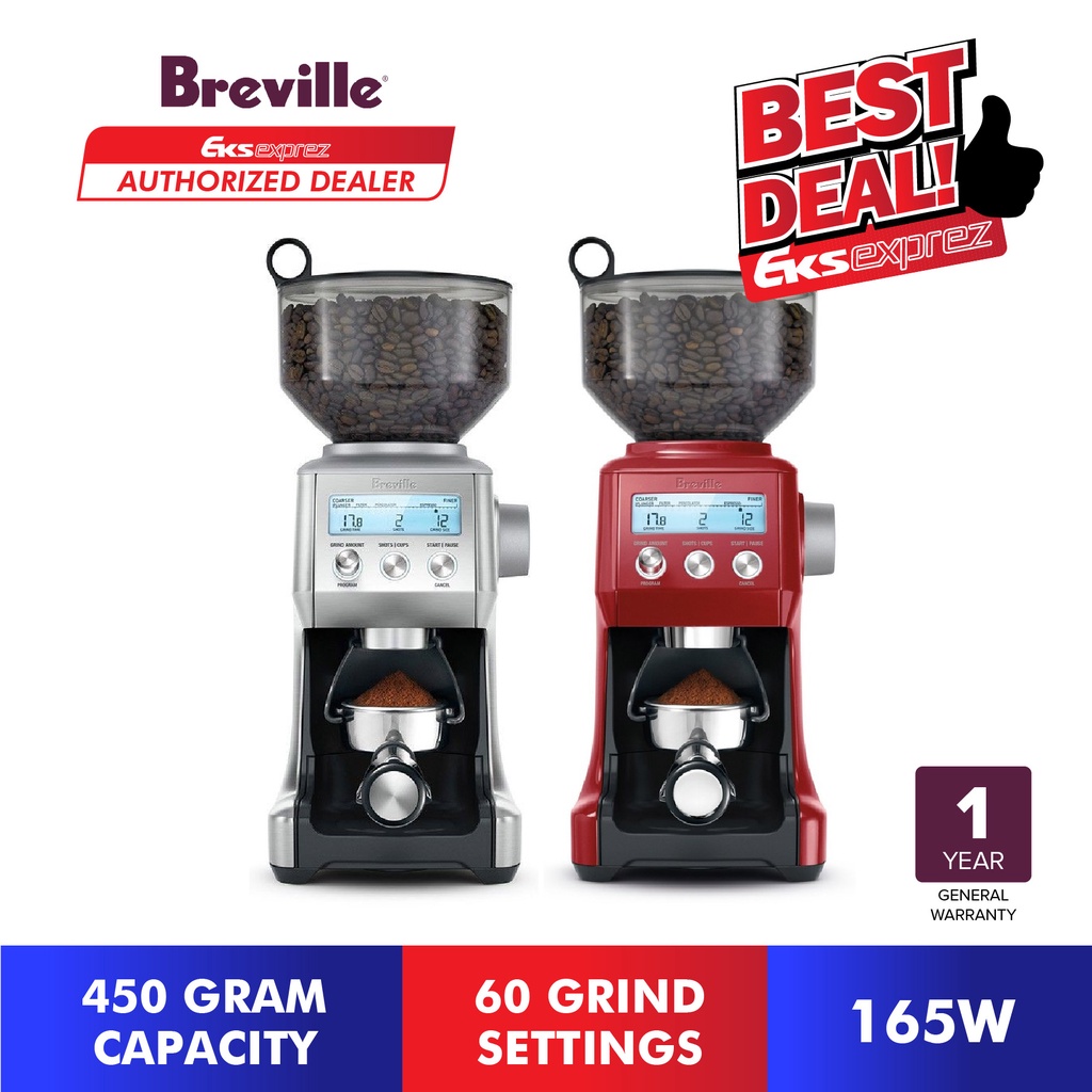 Breville Smart Coffee Grinder Pro With Dosing IQ Technology BCG820 ...