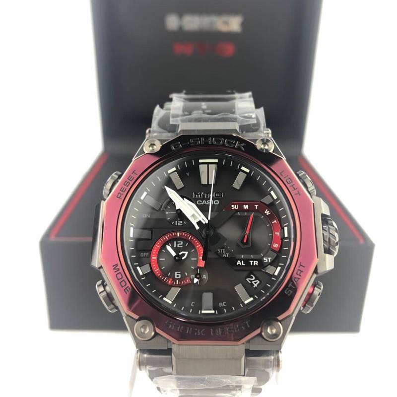 Casio G Shock Dual Core Guard Metal Bluetooth Mtg B00bd 1a4 Resin Stainless Steel Composite Band Shopee Malaysia