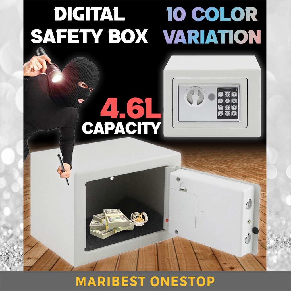 [VARIOUS COLOUR] Digital Safety Box Safe Box Lock Storage Box Anti