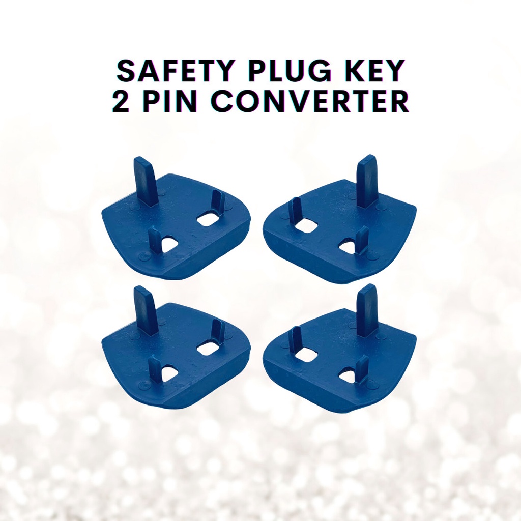 Plastic Safety Plug key / 2 Pin Converter (1 pcs) [Ready Stock