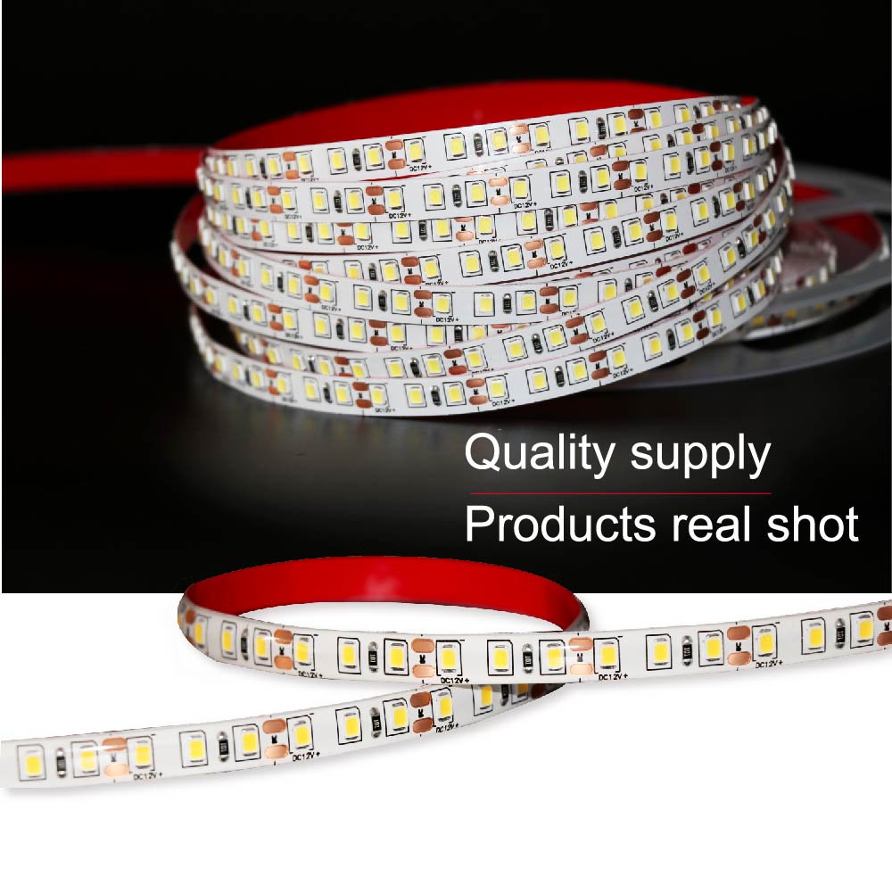 【Lampu Raya】 Super Bright 2835 LED Strip Light 10M/roll 120LED/m 12V Low Voltage Safety Decoration Self-adhesive Ceiling Counter Showcase Dark Slot Wine Cabinet Patch Flexible Lighting Strips