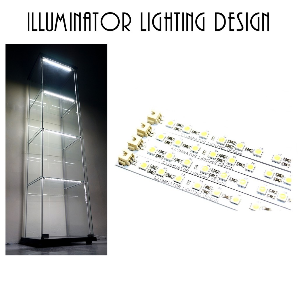 Led Strips Light Led Lighting Kits For Ikea Detolf Cabinet