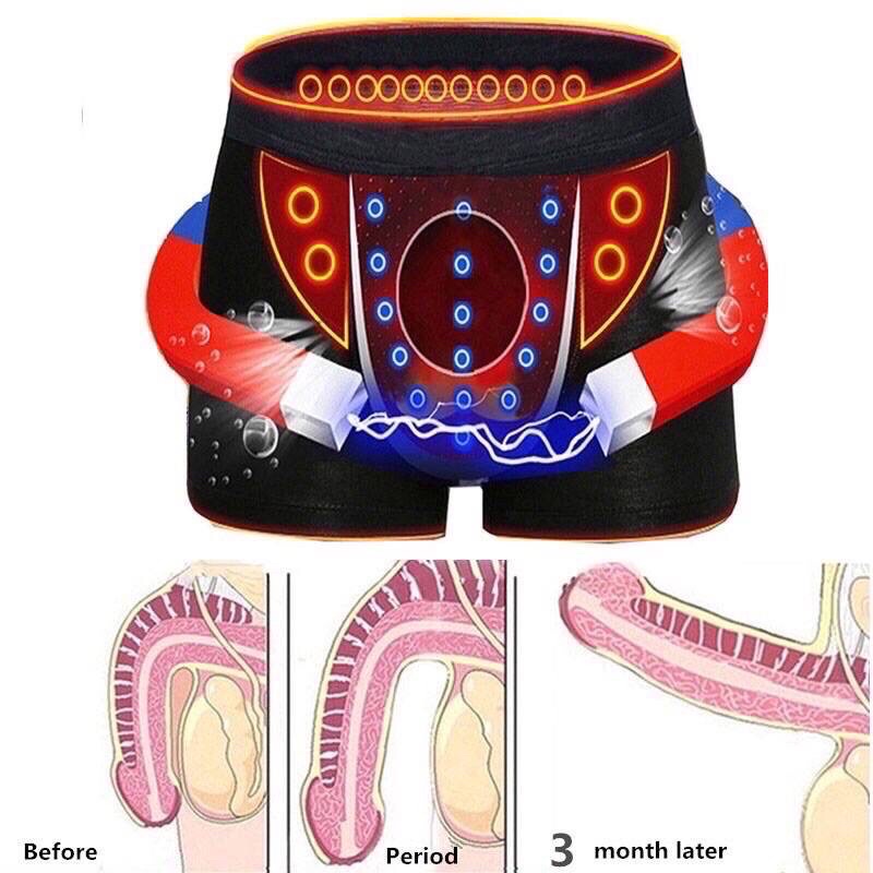 Ubat Besar Zakar Men's Physiological Underwear Health Boxer Shorts Prostate Magnetic Therapy Penis Underpants