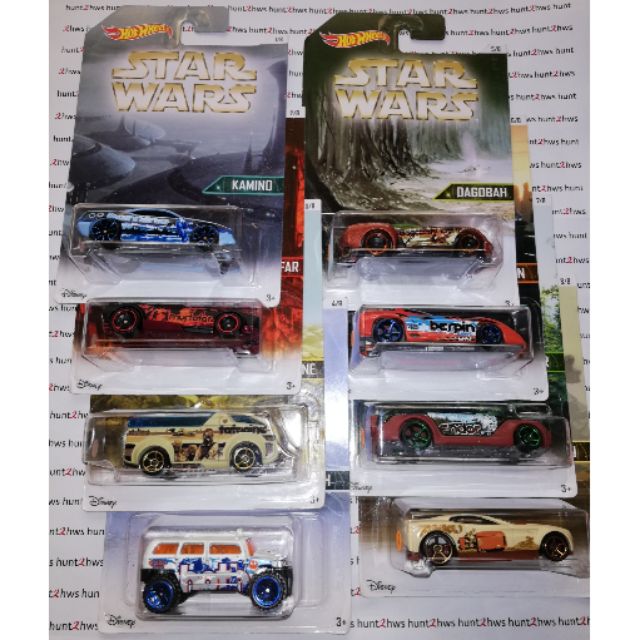 star wars hot wheels set of 8