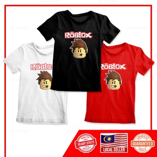 Roblox Game Children Budak Kids Clothes Boy Unisex 3 14 Years Old Short Sleeve T Shirt T Shirt Shirts Rob Kid 0002 Shopee Malaysia - roblox clothing photo