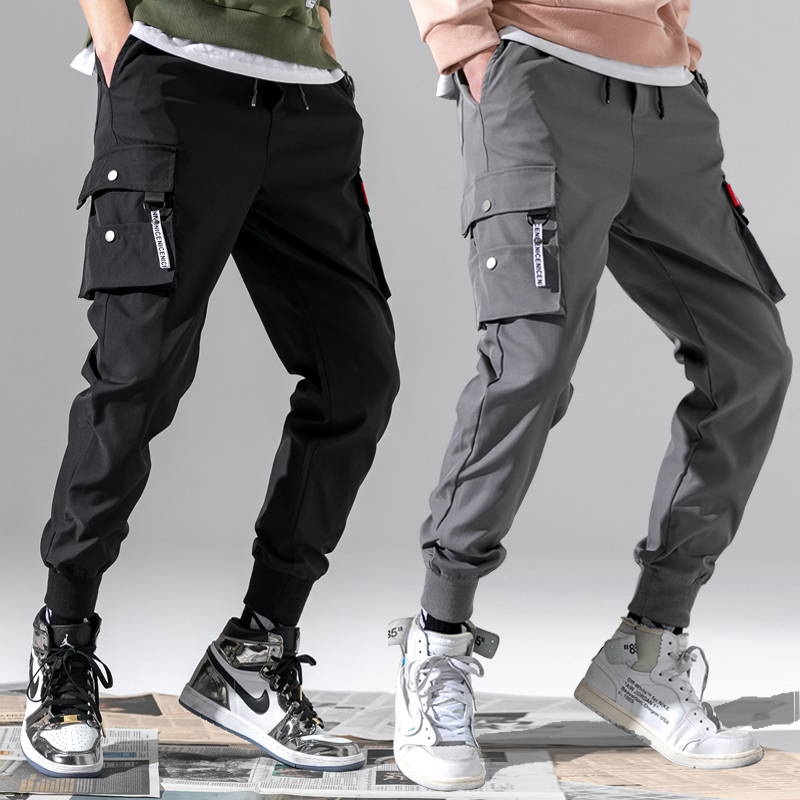 ?READY STOCK? Overalls Men's Fashion Brand Leggings Loose Sports Korean Fashion Casual Pants Jogging Pants Mountaineering Pants