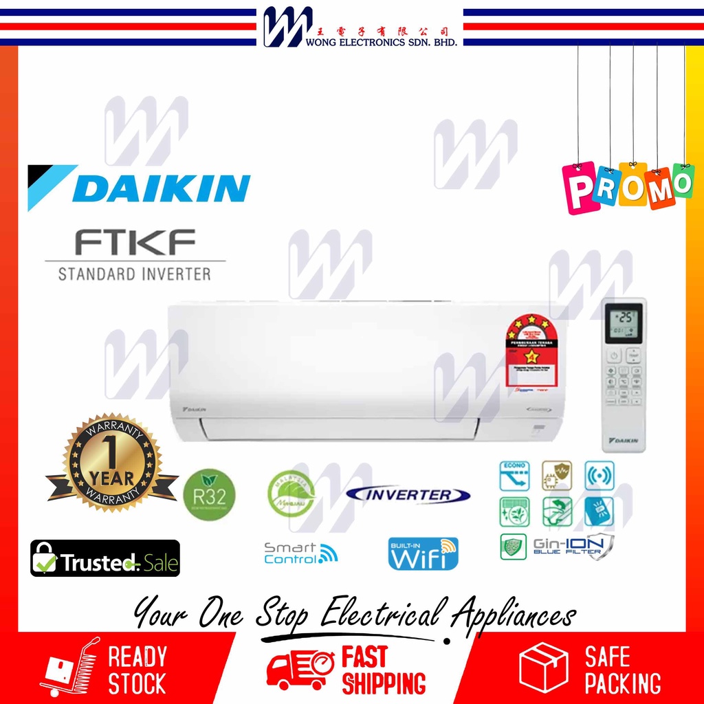 Daikin Air Cond 1 5hp R32 Inverter Ftkf35b Rkf35a W Smart Control