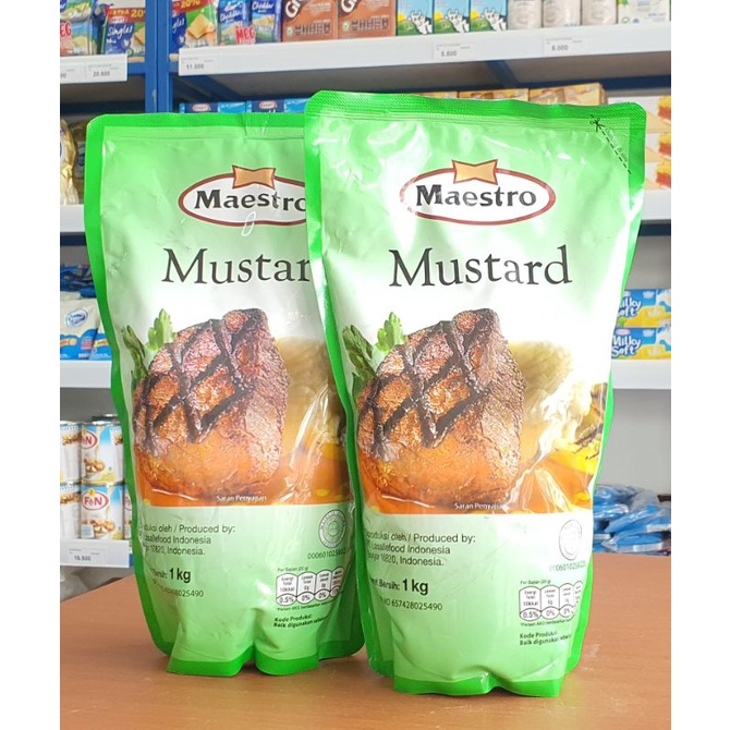 Maestro Mustard 1 Kg / Mustard Maestro Sauce 1 Kg (Expired Mei 2023