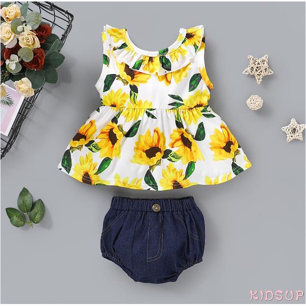 little girl sunflower dress