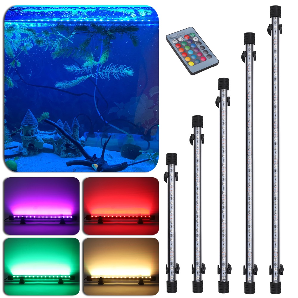 18CM75CM Aquarium LED Light Underwater Fish Tank Light Waterproof