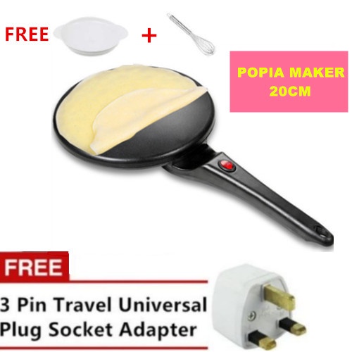 Electric Non Stick Popia Maker Baking Pancake Pan Frying Griddle Machine