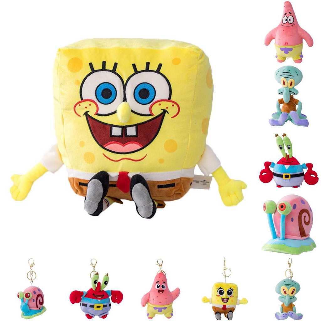 2022 New Spongebob Patrick Star Squidward Plush Toy Pendant Soft