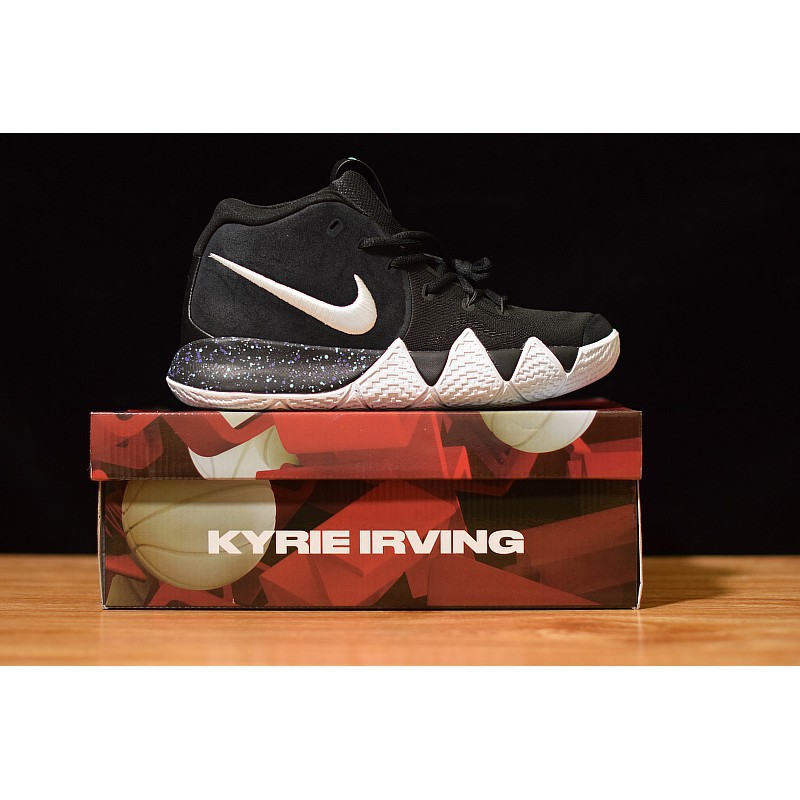 kyrie low triple black on feet