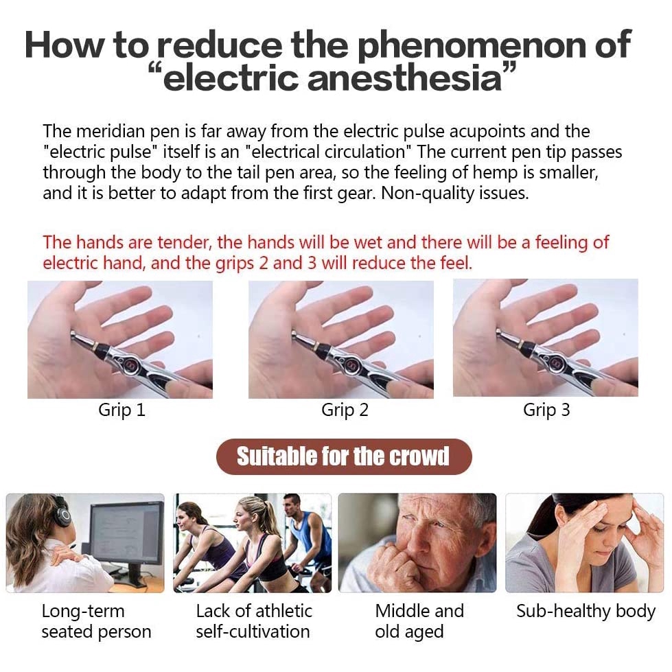 Heavy Tool Acupuncture Pen Pain Relief Tools Electronic Accupuncture Pens Muscle Meridian Energy Electric Pulse Massa... - Image 2