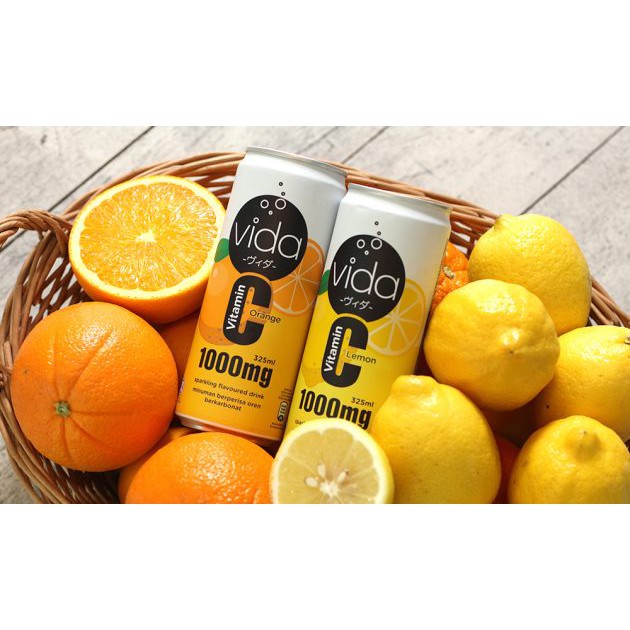 Vida Vitamin C Lemon And Orange Flavour 325ml Shopee Malaysia