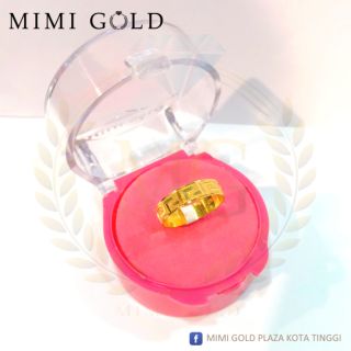  Cincin  Belah Rotan Merisik Gucci  Emas  916 Shopee Malaysia