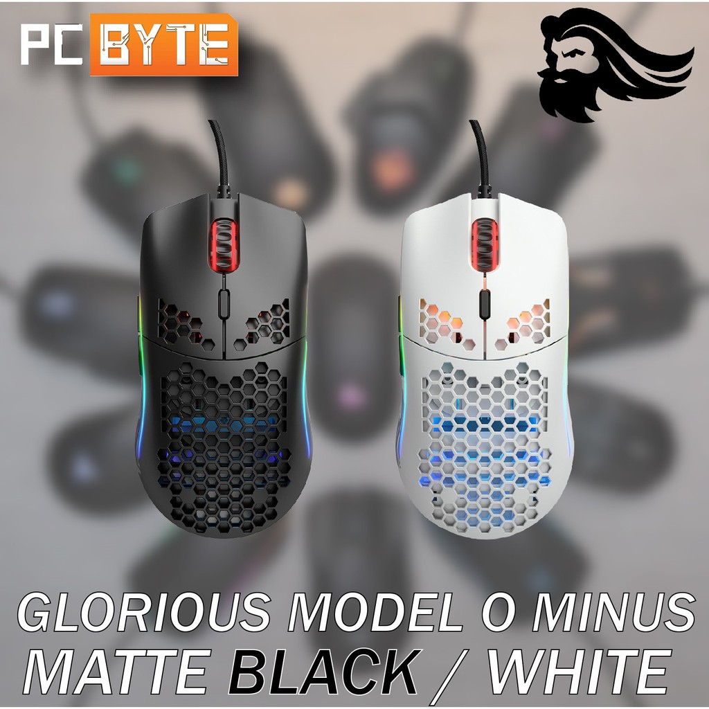 Glorious Model O Minus Matte Black White Lightweight Gaming Mouse Shopee Malaysia