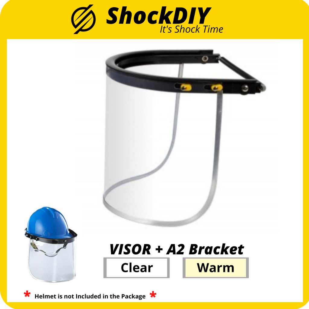 Liftable Face Shield Visor and A2 Bracket For Safety Helmet Shopee