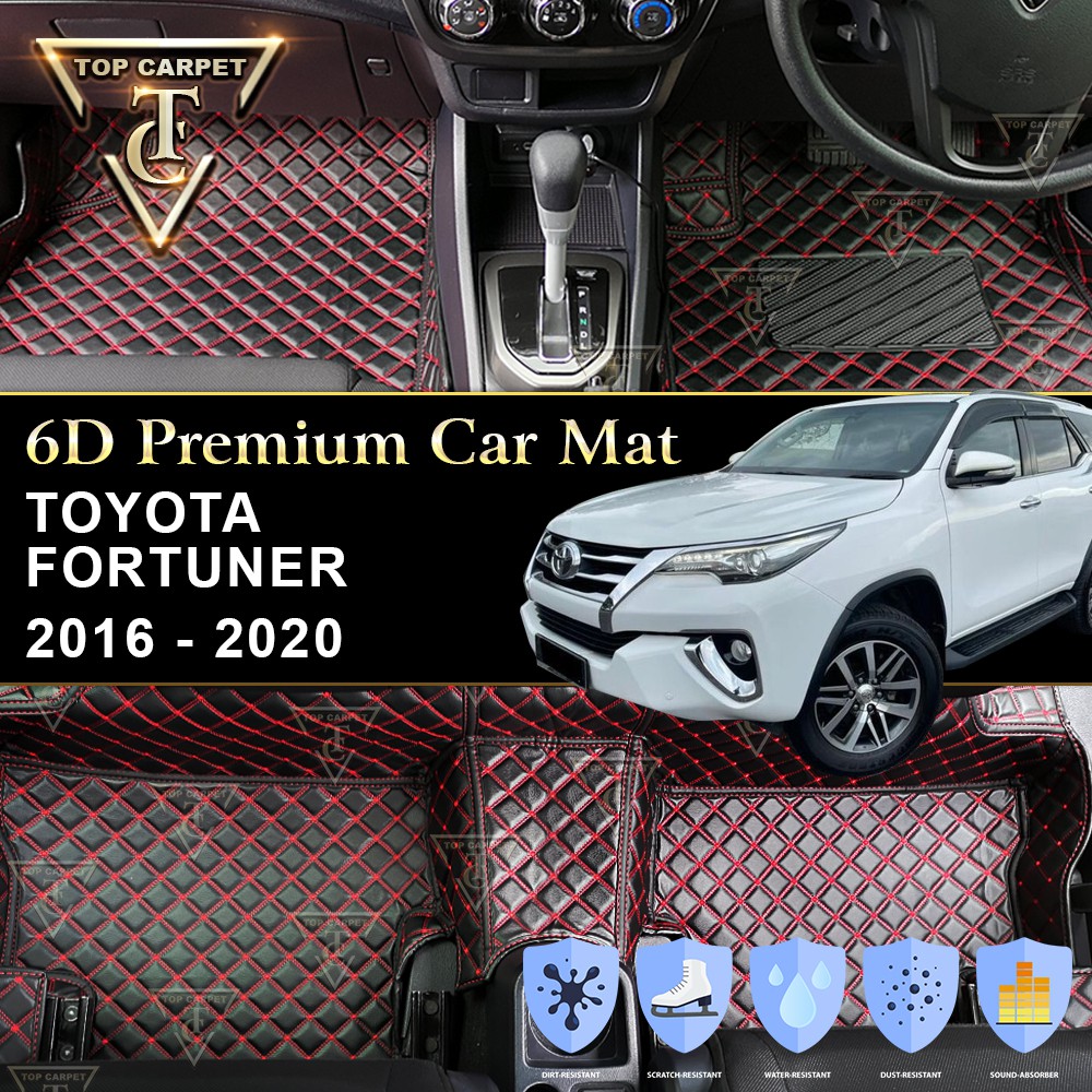 TOYOTA FORTUNER ( 2016 2022 ) VIP 6D CAR CARPET PU LEATHER CAR MAT