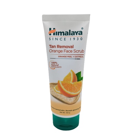 himalaya tan removal orange face scrub 100g