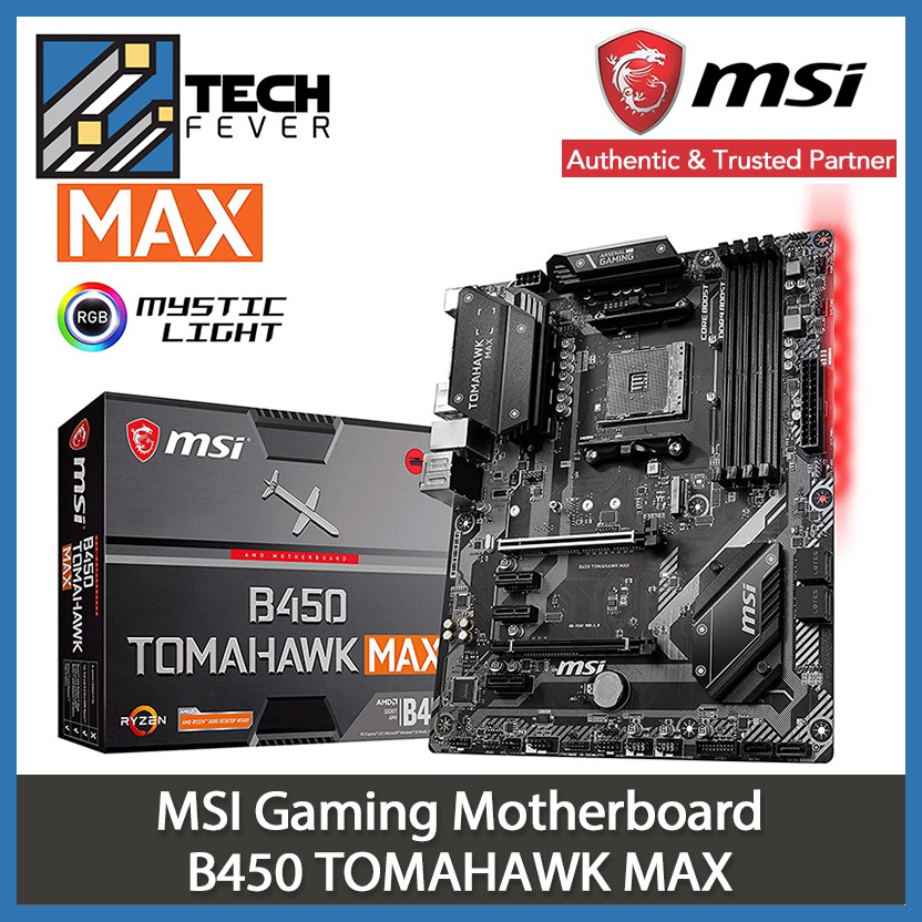 MSI B450 TOMAHAWK MAX Gaming Motherboard | Shopee Malaysia