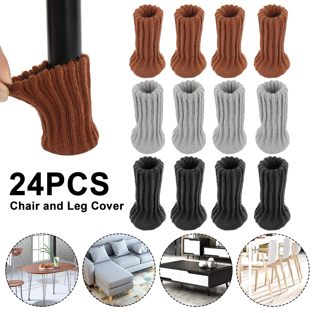 24X Table Chair Leg Floor Protector Foot Cover Exquisite Home Decor Sleeve Socks 
