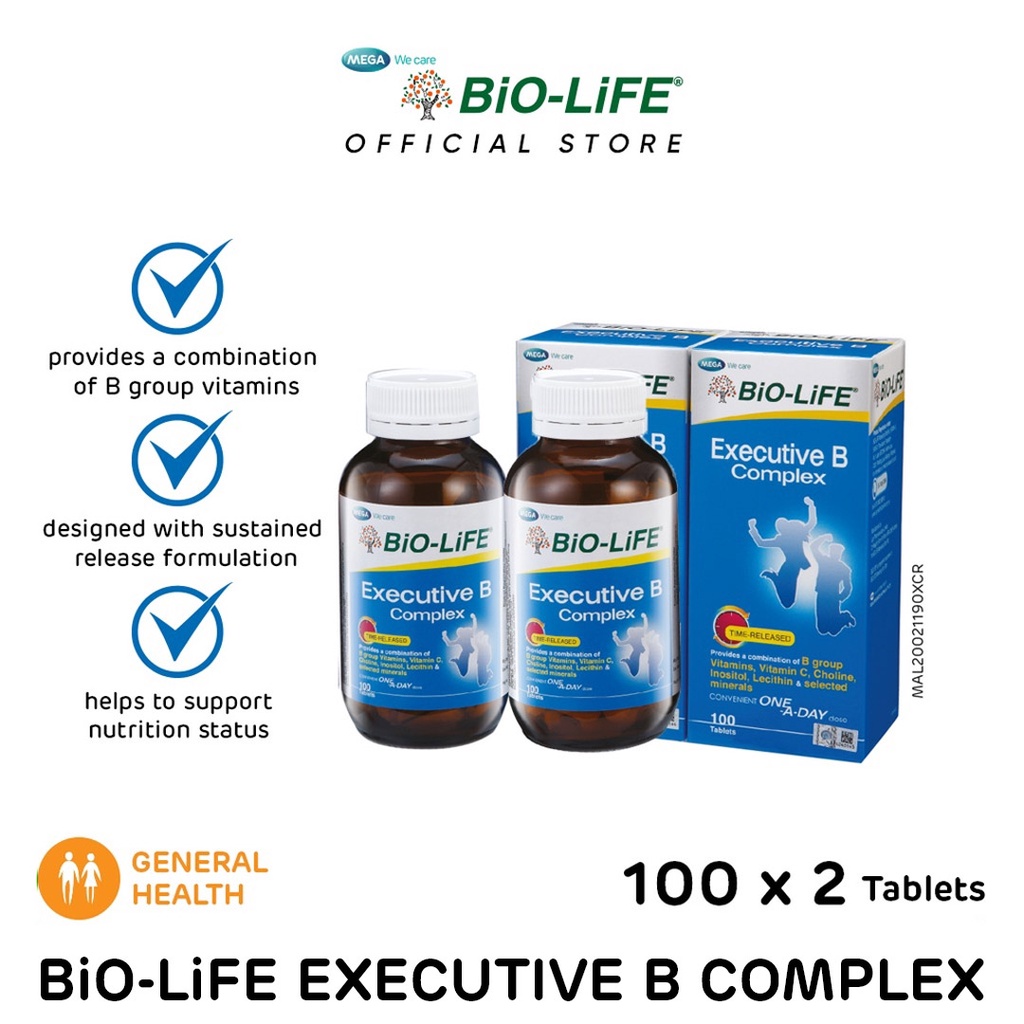 BiO LiFE EXECUTIVE B COMPLEX 100SX2 Expiry Date Mar 2024 Shopee   Db933d808cdce3ef05432c39b8d6d041