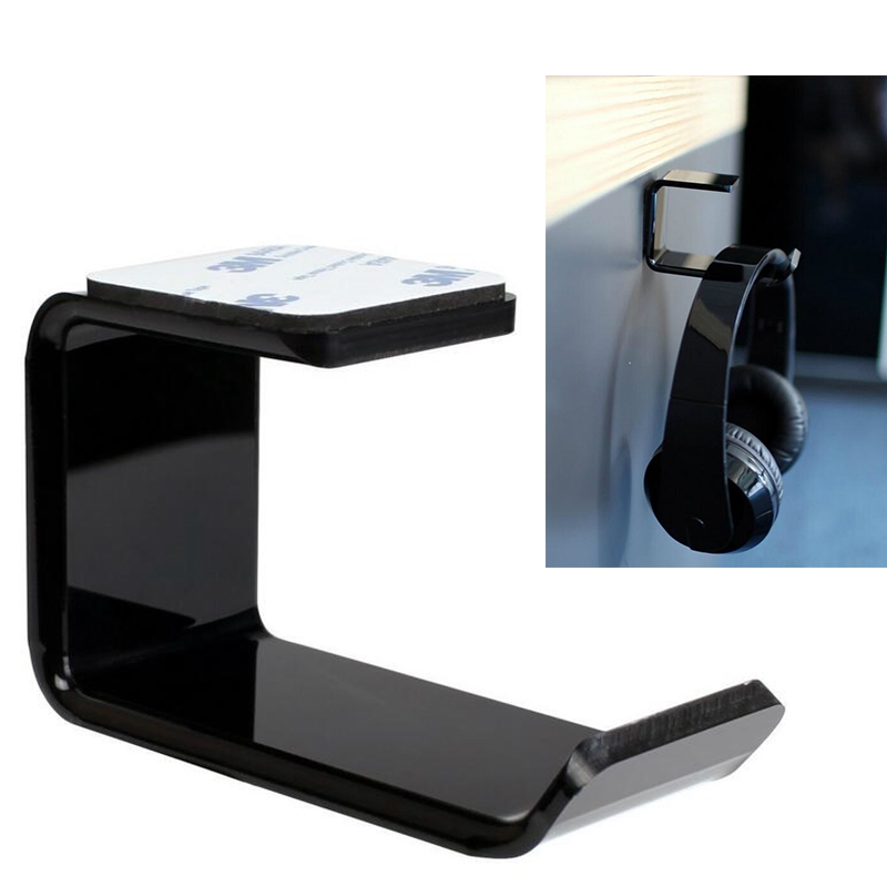 Durable Headphone Headset Holder Hanger Earphone Wall Desk Display Stand Bracket