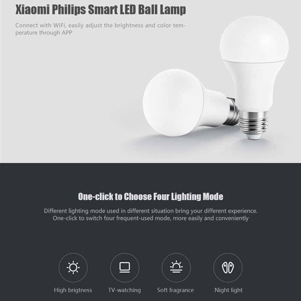 xiaomi philips zhirui smart led ball lamp