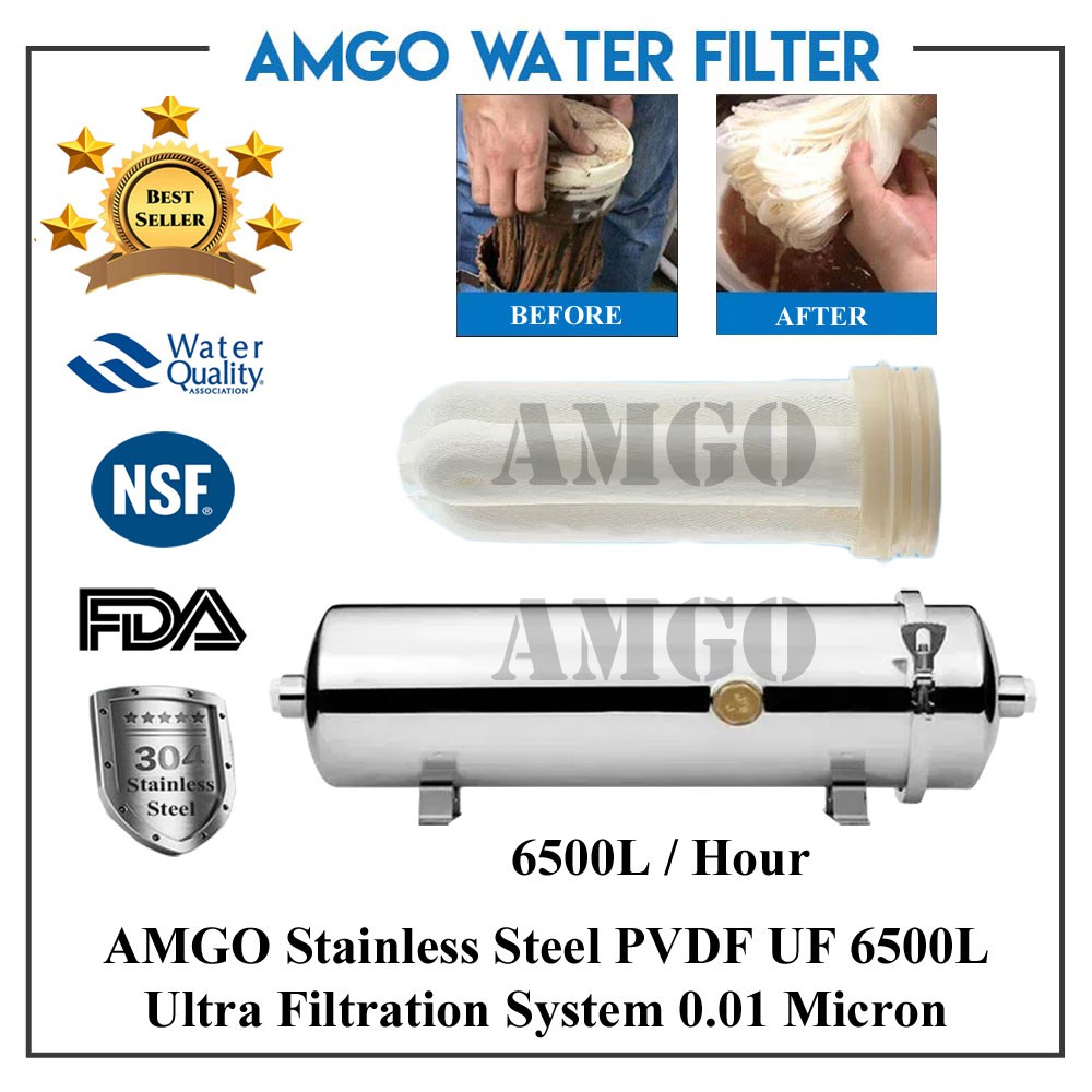 AMGO UF PVDF UF1500L UF2500L UF4000L UF6500L Ultra Filtration UF