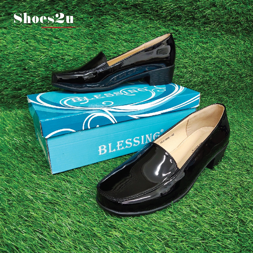 (Size3641) Black Shine Ladies Formal Shoes Shopee Malaysia