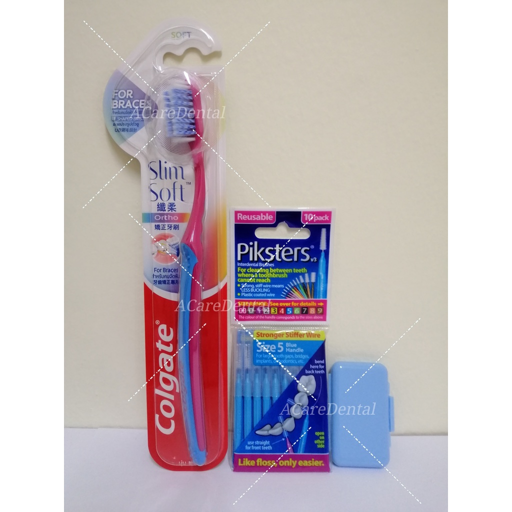 Colgate SlimSoft Ortho Braces Toothbrush & Orthodontic Braces Relief