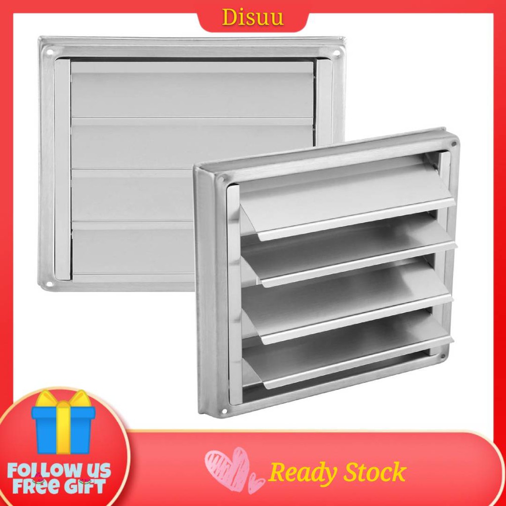 Ready Stainless Steel Wall Ceiling Air Vent Grille Ventilation Ducting Extractor Fan