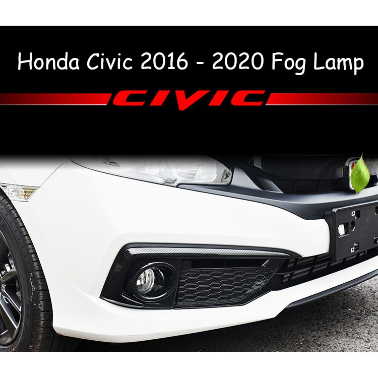 Honda Civic 2020-2021 FC Fog Lamp Lining Fog Light Lamps Eyelid Eyebrow