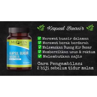 [FREE GIFT MINYAK!] Ubat KAPSUL BUASIR Muqmeen Herbs (40 