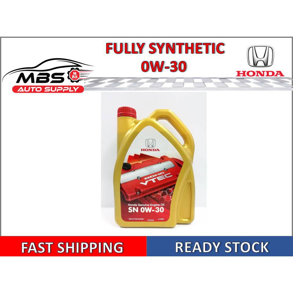 HONDA ENGINE OIL 0w30 4L Engine Oil Synthetic Shopee Malaysia