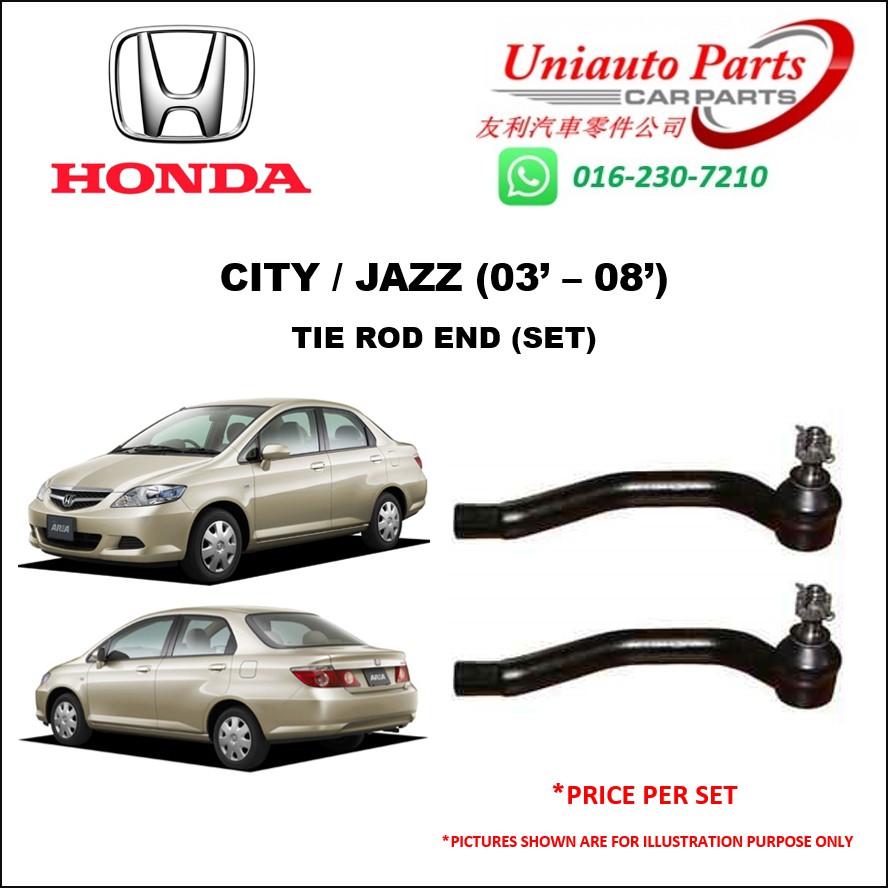 HONDA CITY / JAZZ SEL / SAA / SAE ('03 '08) TIE ROD END (SET