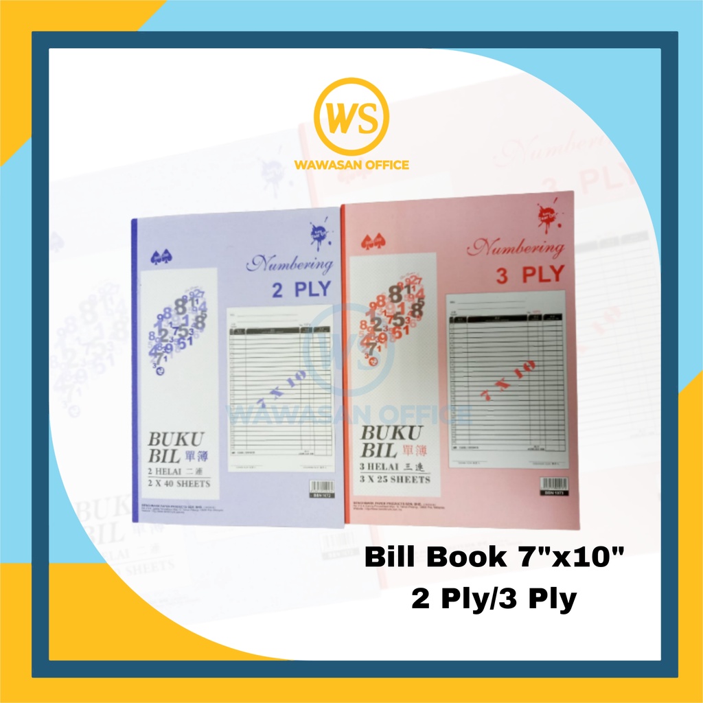 Receipt Book | Bill Book 2ply | Bill Book 3ply | Resit Book | Buku ...