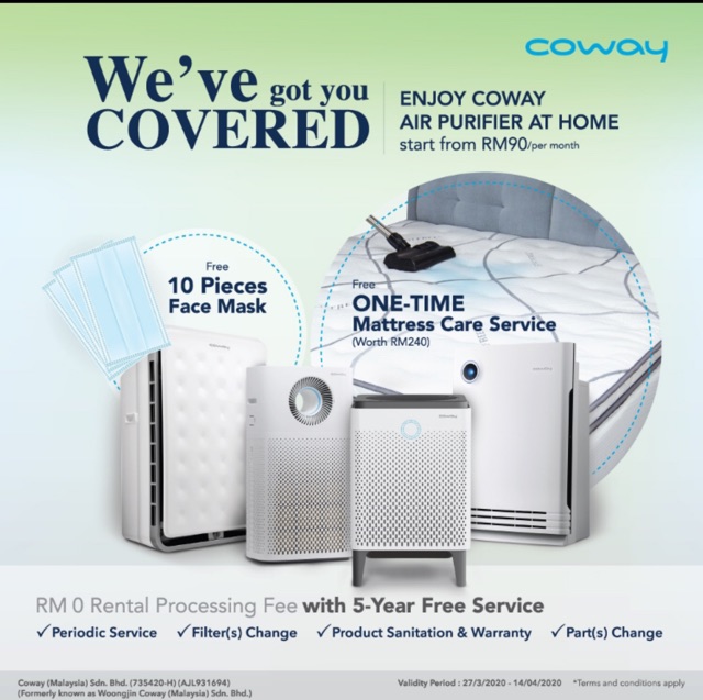 Coway Rental Air Purifier Shopee Malaysia