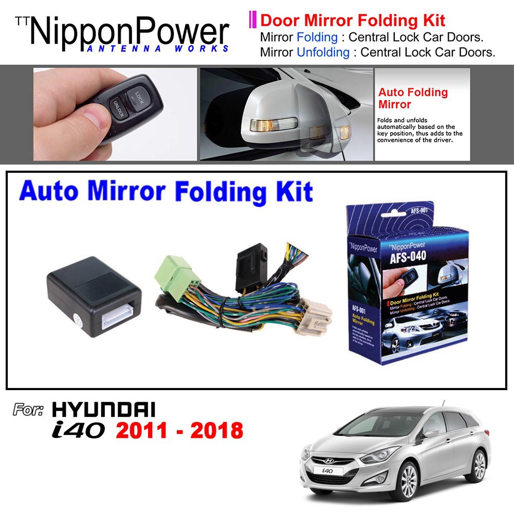 Hyundai i40 2011-2018 [Nippon Power] Side mirror auto folding | Shopee ...