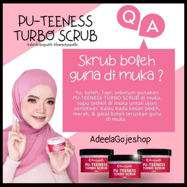 Putee Scrub Ibu Putih Turbo Speed White Muka Badan Shopee Malaysia