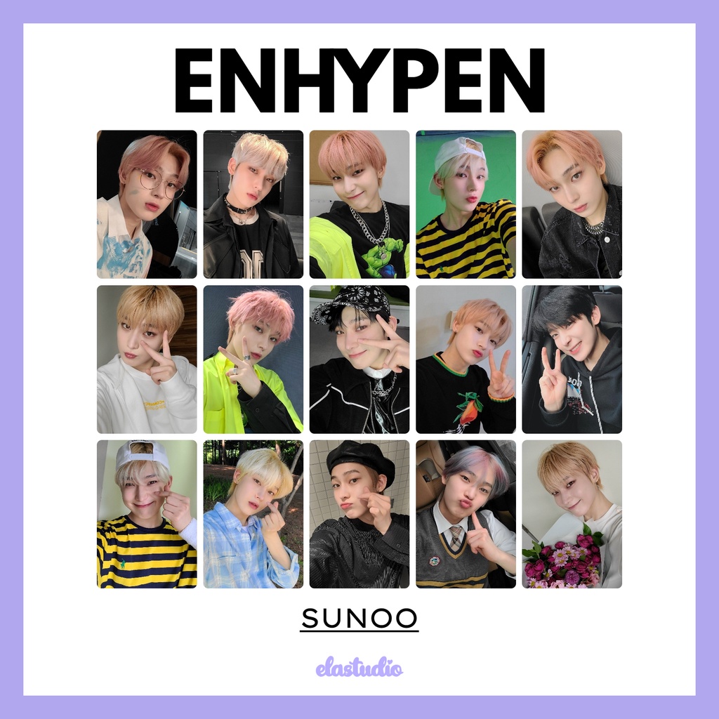 ENHYPEN Sunoo Selca Photo Unofficial Photocard | Shopee Malaysia