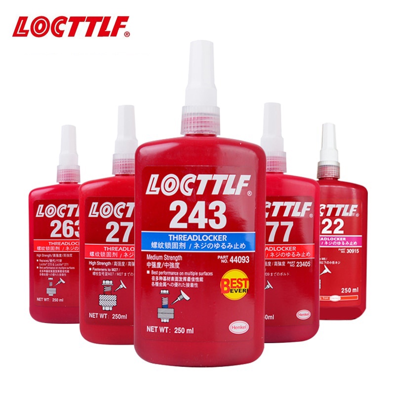 LOCTTLF Thread Locker Glue 50ml 243 263 272 Screw Metal Threadlocker Adhesive Anaerobic Sealant for All Kind Surfaces