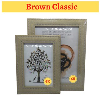 Frame Gambar Modern Design 4r 5r 6r Photo Frame Gambar Bingkai Kayu Depan Kaca Frame Cantik Murah Jimat Frame Viral Shopee Malaysia