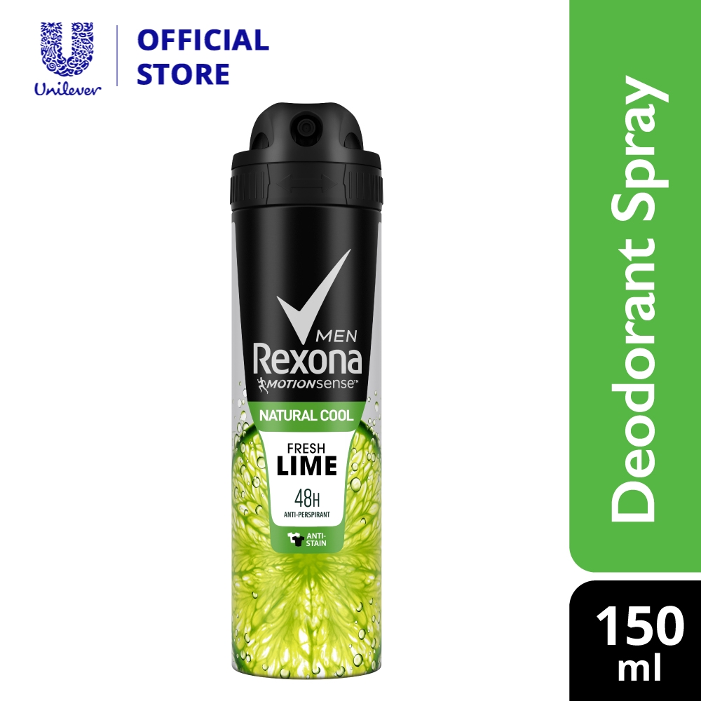 Rexona Men Natural Cool Fresh Lime Spray 150ml | Shopee Malaysia