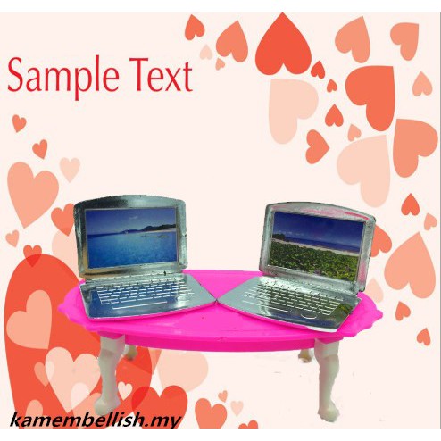 barbie pink laptop