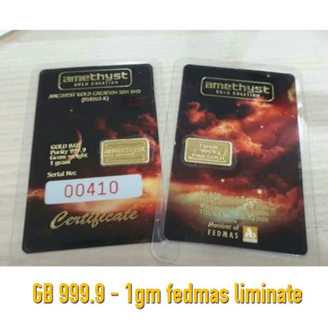 Gold Bar 999 - 1gram