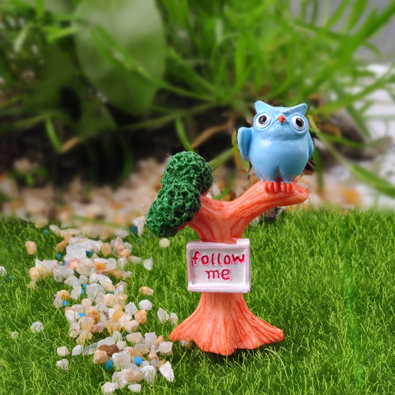 Hot Sale Follow Me Tree Diy Fairy Gardens Decorations Cute