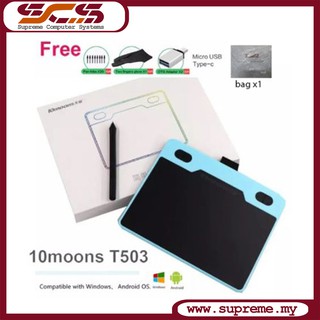 10moons T503 Master Graphic Tablet 8192 Levels Digital Android Drawing Tablet / Windows Drawing Tablet / MacOS Drawing T