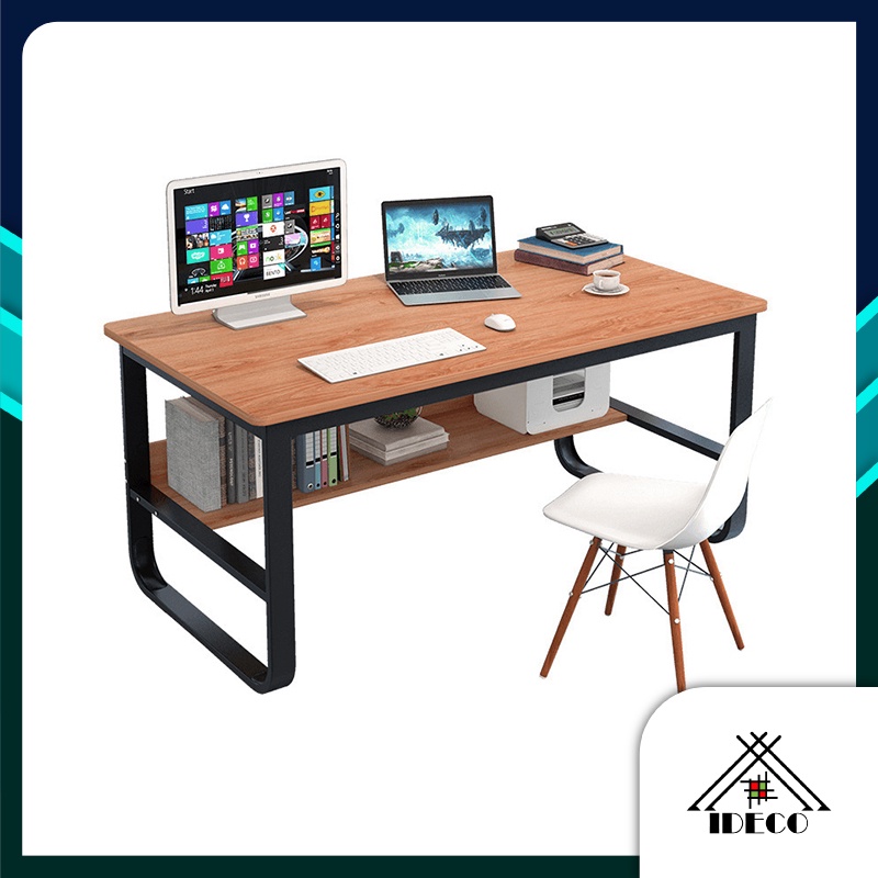 Ideco 120cm 140cm Computer Desk Home, Simple Office Computer Table Design